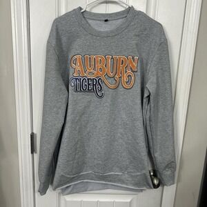 Auburn Tigers Sequin Oversized Lightweight Crewneck Small